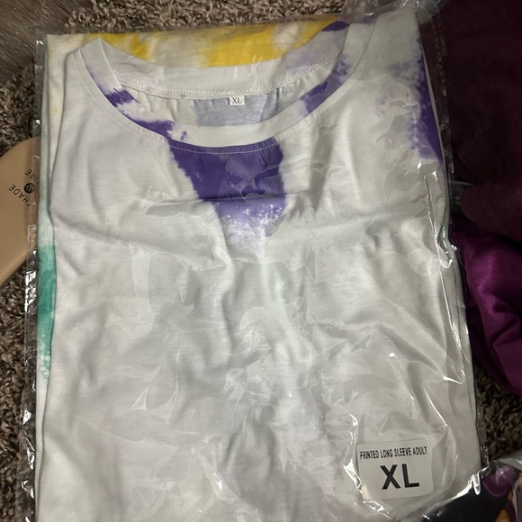 Tie Dye Mardi Gras Blanks - Picture 2 of 2